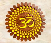 Biswas Brother OM Mandala Wall Back lid LED Light Wall Décor A well-designed home should tell a story,Size(24 inch X 24 Inch) Large Size(Vinyl & Wooden Mdf finishing)