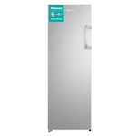 Hisense FV298N4ACE Tall Freestanding Freezer 240 Litre Capacity Total No Frost with LED Display 59D x 59.5W x 172H cm - Stainless Steel, Silver