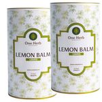 One Herb - Lemon Balm Tea 200 grams | Relieves Stress & Anxiety | Helps with Insomnia & Improves Sleep Quality | Provides Relief against Menstrual Cramps | Herbal Tea | Super-herb | Loose Leaves.