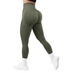 DOULAFASS Women Seamless Butt Lifting Leggings Ruched Contour Scrunch Bums Yoga Pants High Waisted Sports Workout Gym Leggings