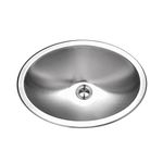 Houzer CHT-1800-1 Opus 15-1/2-by-11-3/8-Inch Oval Topmount Stainless Steel Lavatory Sink