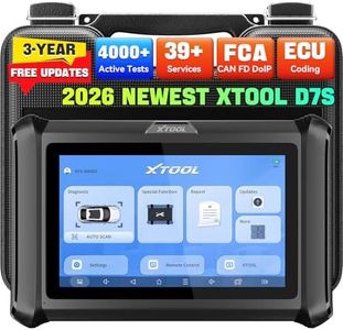 XTOOL D7S Bidirectional OBD2 Scanner for Cars, Full System Diagnostic Scanner with ECU Coding, 39+ Services, FCA AutoAuth, CAN FD, Scan Tool for ABS Bleed, EPB, Crankshaft Relearn, 3-Year Free Update