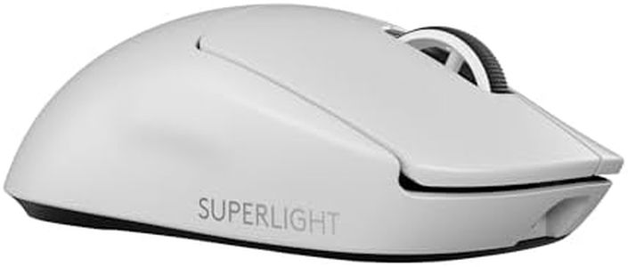 Logitech G PRO X Superlight 2 Lightspeed Wireless Gaming Mouse, Lightweight, LIGHTFORCE Hybrid Switches, Hero 2 Sensor, 32,000 DPI, 5 Programmable Buttons, USB-C Charging, PC & Mac - White