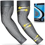 beister Compression Arm Sleeves Elbow Supports: Full Arm Supports Protection for Men & Women (Pair), Non-Slip Breathable Sports Arm & Elbow Braces for Arthritis, Lymphedema, Bursitis, Workout