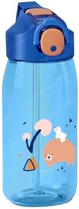 FunBlast Cute Water Bottle with Sipper, Water Bottle for kids, Sipper Bottle for Kid - Anti-leak Cartoon Kids Water Bottle for Kids (550 ML) (Animal)