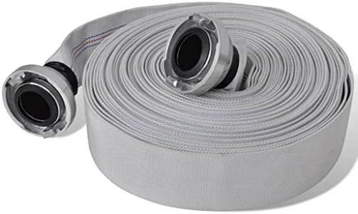vidaXL Manichetta Antincendio 20 m con Giunti C-Storz 2 Pollici Tubo Piatto