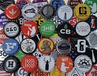 100 Craft Beer Bottle Caps, Few Repeats, No Dents, Huge Variety of Assorted Crown Caps