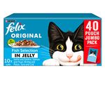 FELIX Original Fish Selection in Jelly Wet Cat Food 40x100g