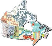 Canada Travel Sticker Set and Map for RV Motorhome and Travel Trailers | Provinces and Territories Visited Stickers | Vinyl Decals for Road Trips | Travel Accessories to Track your Trip (Canada Only)