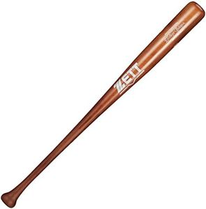 ZET17183 Hard Baseball Bat, Excellent Balance, Wooden, 32.7 inches (83 cm), 4 Sides of Hitting Maple, 32.7 inches (900 g), Average, Thin Dark (3700S)