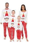 The Elf on the Shelf Matching Family Christmas Pyjamas Boys Girls Mens Womens Kids Xmas pjs (9-10 Years) White