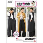 Simplicity 8177 Plus Size Pants Vest or Jacket, and Top Sewing Pattern for Women by Mimi G Style Sizes BB (20W-28W).