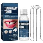 Tooth Filling Repair kit, Temporary Tooth Kits with 4 Dental Tools, Moldable False Teeth for Fixing Filling Missing Broken Tooth, 30ml