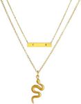 Tyniffer Reputation Snake Necklace for Women Gold Snake Necklace Reputation Lover Necklace Outfit For Music Lover Gift Singer Song Inspired Fans Gift, adjustable, Stainless Steel, No Gemstone