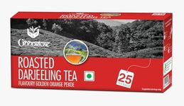 GOODRICKE Roasted Darjeeling Tea Bags - 25 TeaBags (Pack of 1) | 100% Pure & Original Long Leaf Chai | Flavoury Golden Orange Pekoe | Premium Black Tea with Rich Taste & Flavor