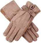 Dents Women's Laura Gloves, Oatmeal, Large