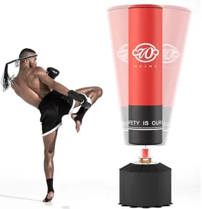 Punching Bag with Stand for Adults Teens, Heavy Boxing Bag Freestanding with Suction Cup, Men Stand Kickboxing Bag for MMA Boxing Muay Thai