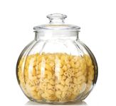 HOMIES 2800 ML Clear Glass Storage Jar with Lids - Airtight Food Mason Jars Glass Kitchen Containers for Pantry