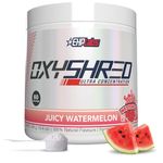 EHPlabs OxyShred Thermogenic Pre Workout Powder & Shredding Supplement - Clinically Proven Pre Workout Powder with L Glutamine & Acetyl L Carnitine, Energy Boost Drink - Juicy Watermelon, 60 Servings