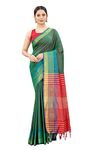 Enthone Women's Uppada Art Silk Saree With Blouse Piece (SZ-AURA2-GN-758_Green)