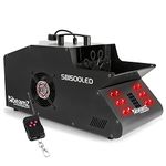 beamz SB1500LED RGB Smoke Bubble Machine with 1500W Power, Wireless Remote, LED Light Effects, Bubble and Smoke Combo, Ideal for Parties, Weddings, Stage Shows, and Events - Easy Operation & Setup