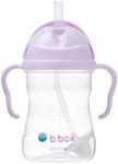 b.box Sippy Cup with Weighted Straw. Drink from any Angle, Leak Proof, Spill Proof, Easy Grip. BPA Free, Dishwasher Safe. For Babies 6m+ to Toddlers (Boysenberry, 8oz)