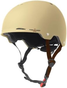 Triple Eight Gotham Matte Helmet, Cream, Small/Medium