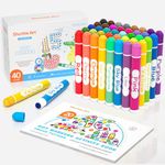 Shuttle Art Dot Markers, 40 Colors Washable for Toddlers with Free Activity Book, Bingo Daubers Supplies for Kids Preschool Children, Non Toxic Water-Based Dot Art Markers