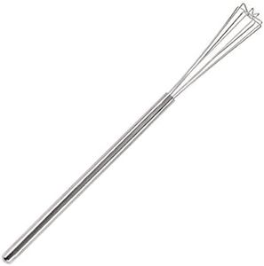 Rattleware 10.25" Long-Handle Silver Espresso Whisk - Perfect Coffee Distribution, Stainless-Steel Triangular Design, Ideal for Commercial & Home Use