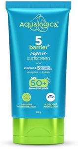 Aqualogica 5 Barrier+ Repair Sunscreen with Avocado & 5 Essential Ceramides-50 g|SPF 50 PA++++|UVA/B & Blue Light Broad Spectrum Protection|Strengthens Skin Barrier|24 Hr Moisturization|Fragrance Free