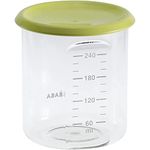 Beaba - Tritan Conservation Jar - Stackable Baby Food Storage Container with Lid - Airtight and Leakproof - Wide Mouth - BPA Free - 240 ml - Neon