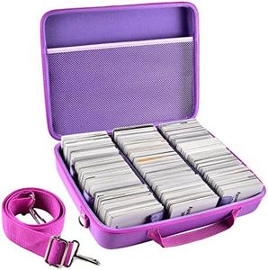 PAIYULE Large 2500+ Card Game Case for Cards Against Humanity for PTCG Trading Cards for Phase 10 for Magic The Gathering Cardboard Game, Baseball Basketball Sport Card Box, Games-(Bag Only)(Purple)