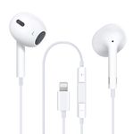 XNMOA Wired Headphones for iPhone, Earphones Wired Earbuds with Microphone Crystal Clear HiFi Audio, Volume Control in Ear Headphones Compatible with iPhone14 13/12/11/Xr/Xs/Se/X/8/7/Plus iOS Support