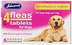 Johnsons Veterinary Products 4Fleas Dog Tablets, Large, 57 mg, 6 Tablets