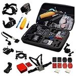 Navitech 30-in-1 Action Camera Accessories Combo Kit with EVA Case Compatible with The Indigi HD S Action Cam |iON Air Pro 3 Action Cam | Isaw A1 HD |Isaw A3 Extreme