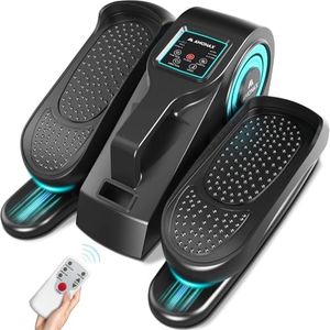 Amonax Electric Pedal Exerciser, Seated Elliptical Machine Cardio Under Desk Exercise Bike, Mini Cycle Trainer for Elderly, Sit down Foot Step Machine Leg Exercise Equipment for Home Use