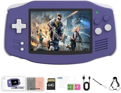 RG 34XX Retro Handheld Game Console Linux 3.4 inch IPS Screen 720*480 RG 34XX Portable Gaming Console 5000+ Classic Games 32+64G Card 3500mAh Battery Compatible with WiFi HDMI Bluetooth Indigo