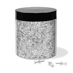 Push Pins, JIKIOU 800PCS Standard Clear Drawing Pins Steel Point Thumb Tacks for Pinboard cork board Map Home Office