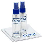 Crizal Eye Glasses Cleaning Cloth and Spray | Crizal Lens Cleaner (2 oz) with Crizal 6 1/2" X 6 1/2" Microfiber Cloth. #1 Doctor Recommended Cleaner and Cloth for Crizal Anti Reflective Lenses-2 Pack