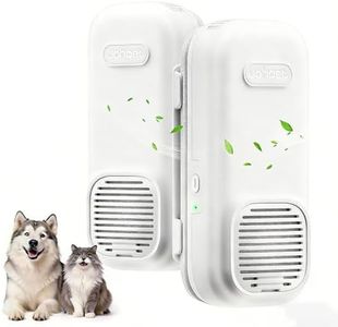 uahpet Cat Litter Deodorizer, No Ozone Air Purifier Plug in, Nano-Tech Cat Odor Eliminator for Litter Box, Filterless Odor Remover with 5ft Cord, Safe & Quiet Air Freshener for Pet Homes (2 Pack)