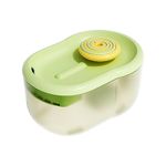 Quiet and Efficient Water Fountain for Cats - Automatic Cat Water Dispenser, 70oz Capacity (Lollipop - Green)