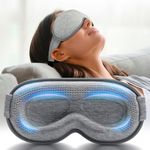 Weighted Eye mask for Sleeping - 3D Contoured Sleep Mask for Women Men, FACEMOON Blackout Blindfold, Light Blocking, Memory Foam, Eye Cover for Night Shift, Travel, Airplane, Meditation