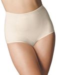 Bali Women’s Jacquard Mesh Tummy Panel Firm Control Shapewear Brief 2-Pack Fajas, Jacquard, X-Large