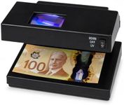 Counterfeit Bill Detector with UV Light, Watermark Window & Magnifier, Fake Money Detector for USD CAD EUR GBP, Currency Checker Machine for Retail Store, Cashier, Office or Home