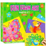 AluAbi Art & Craft Activity - Fun with Foam Animal, Foam Sticker No Mess Felt Sticker Art Craft Kit for Kids, DIY Mosaic Kits Activity, Children Travel Toys, Gifts for Boys & Girls Ages 3 4 5 6 7 8