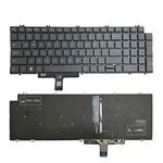 GinTai Laptops Keyboard Backlit US Replacement for Dell Latitude 5520 5521 /for Precision 3560 3561 (Black)