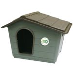 Croci Villa - Kennel for dogs, Kennel in recycled materials, Kennel with removable roof, Dimensions 79x56x60 cm