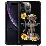 CARLOCA Compatible with iPhone XR Case,Sunflower Elephant iPhone XR Cases,Fashion Graphic Design Shockproof Anti-Scratch Drop Protection Case for iPhone XR