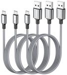 SUNGUY Micro USB Cable,1m x3 Braided High Speed USB 2.0 to Micro USB Fast Charging & Data Sync Cable Android Charger Lead for Samsung Galaxy S6 S7 Edge,Note 5,HTC,LG,Motorola and More