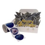 Oasis Supply, 37 Piece Baby Meg SHARK Cake Toppers Party Kit #7, Includes 24 Shark Fin Picks, 12 Shark Stickers, & a Gold HBD Sign